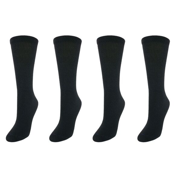 Dr Scholls Women's Plus Size Diabetes & Circulatory Crew Socks (4 Pair Pack) - Picture 2 of 2